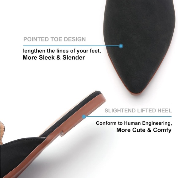 NWOT Black Faux Suede Tilocow Mules - Women’s size 8 - Picture 5 of 9